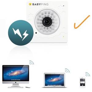 Cu toate ca BabyPing utilizeaza reteaua voastra de Wi-Fi pentru a functiona, aceasta nu va emite si nu va intercepta niciun fel de semnale externe